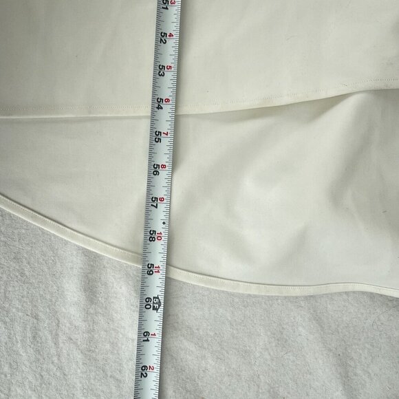 La Femme One-Shoulder Jersey White Long Gown Sultry‎ Thigh High Slit Women's  4 - Picture 12 of 13